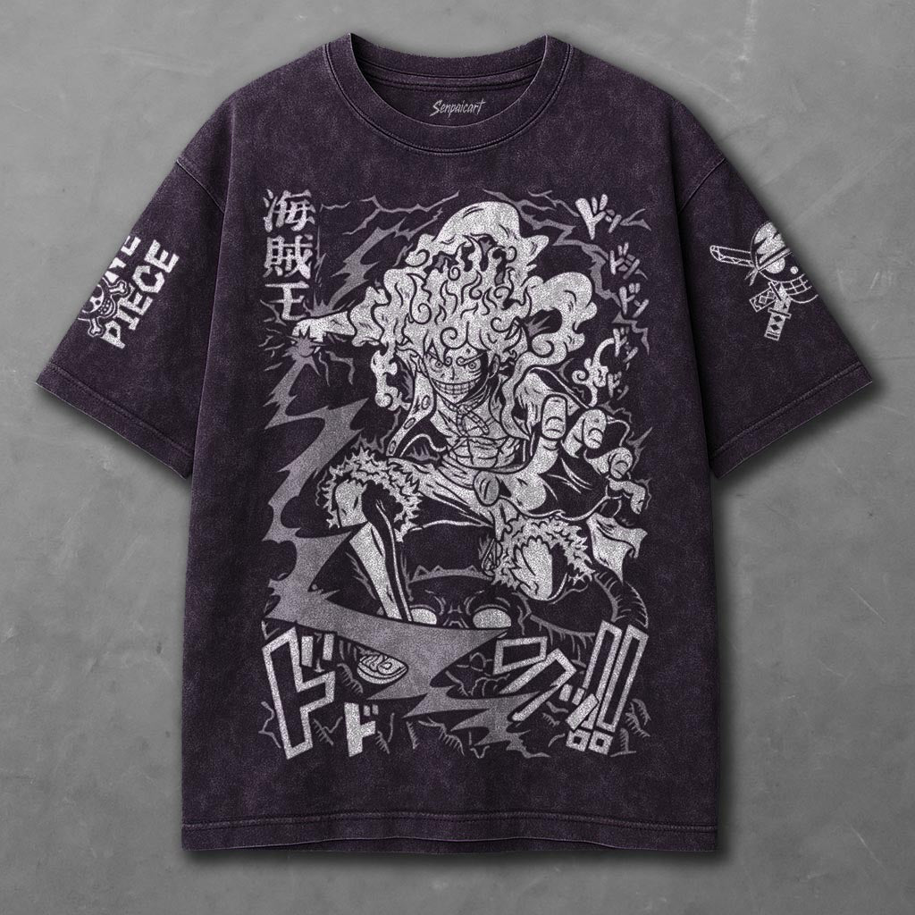 One Piece Airy Violet Washed T-shirt