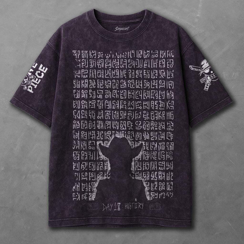 One Piece Extended Violet Washed T-shirt