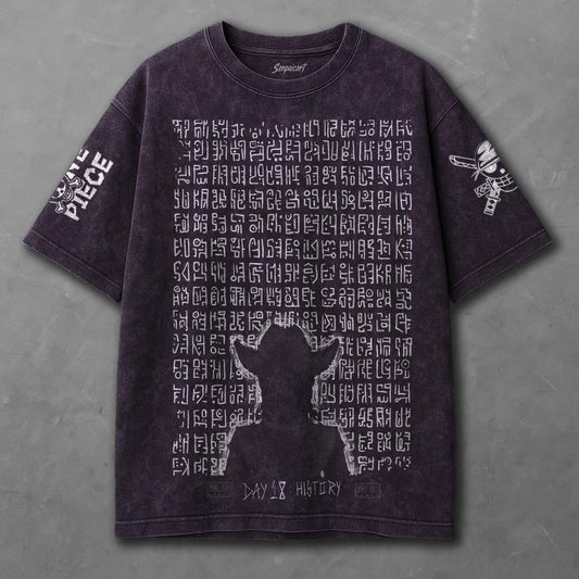 One Piece Extended Violet Washed T-shirt