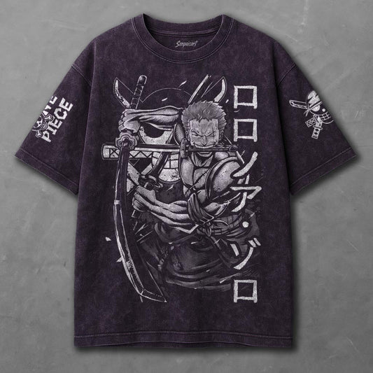 One Piece Lightweight Violet Washed T-shirt