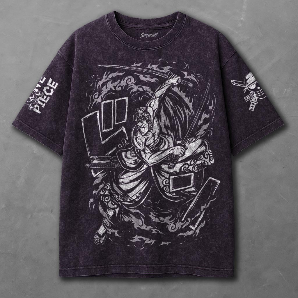 One Piece Cozy Violet Washed T-shirt