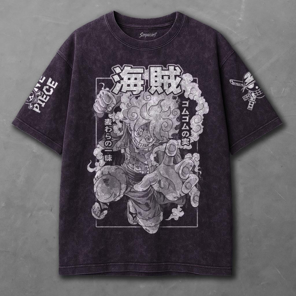 One Piece Comfy Violet Washed T-shirt
