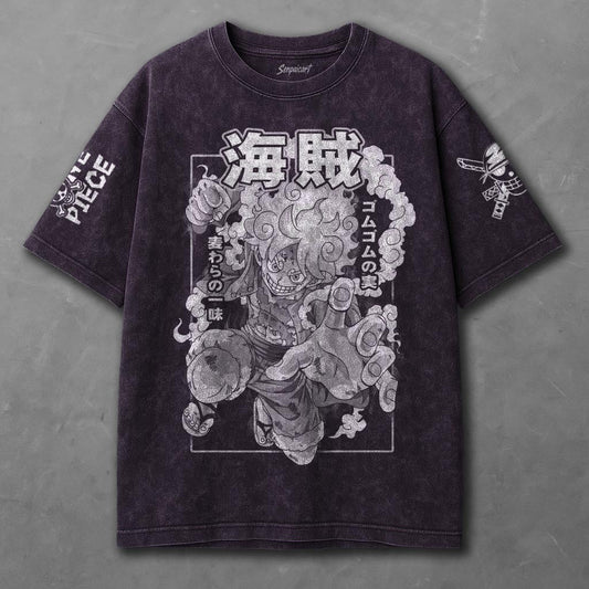 One Piece Comfy Violet Washed T-shirt