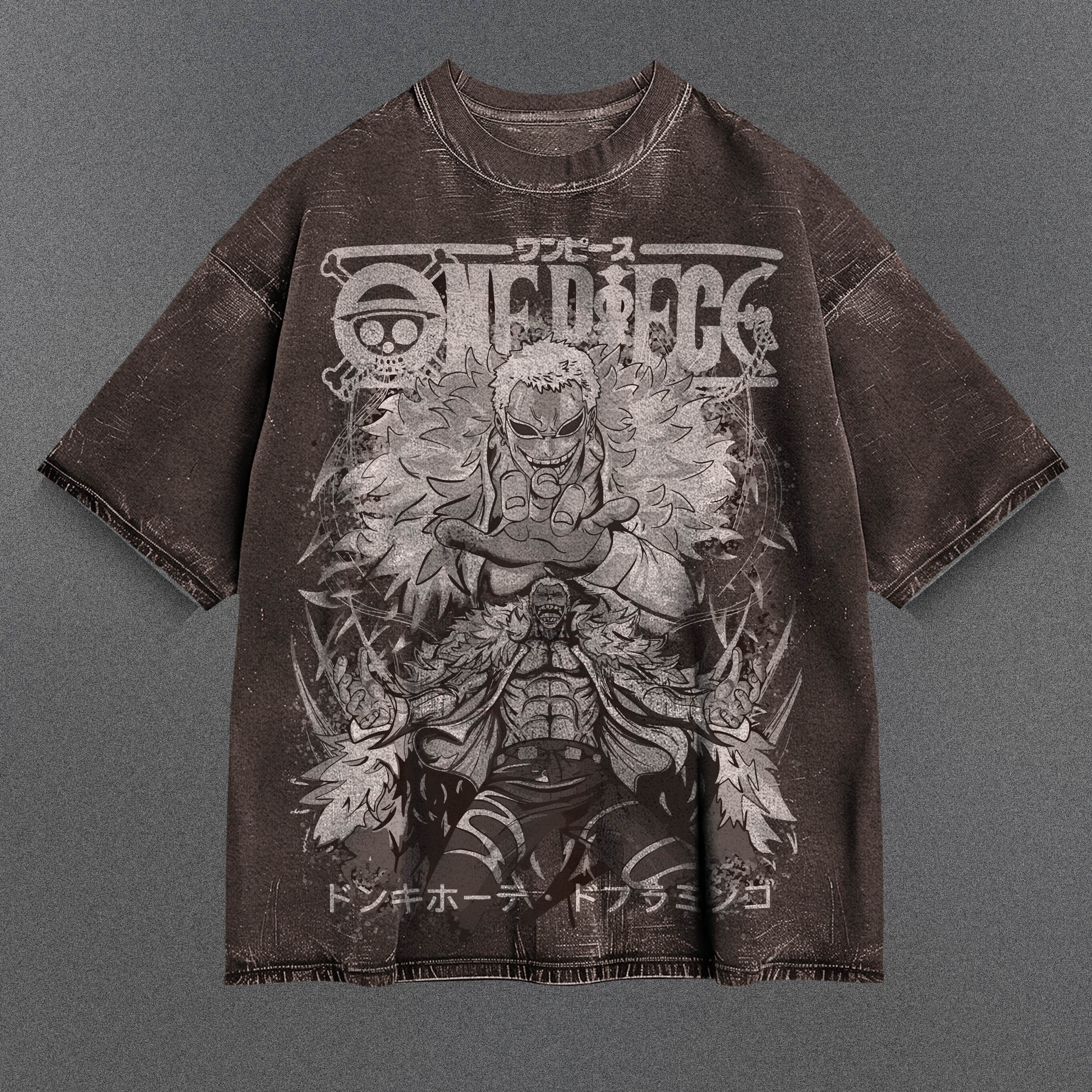 One Piece Lightweight Brown Washed T-Shirt