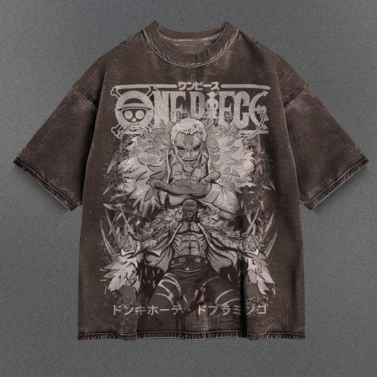 One Piece Lightweight Brown Washed T-Shirt