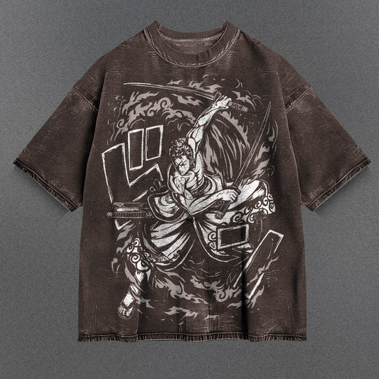 One Piece Cozy Brown Washed T-Shirt