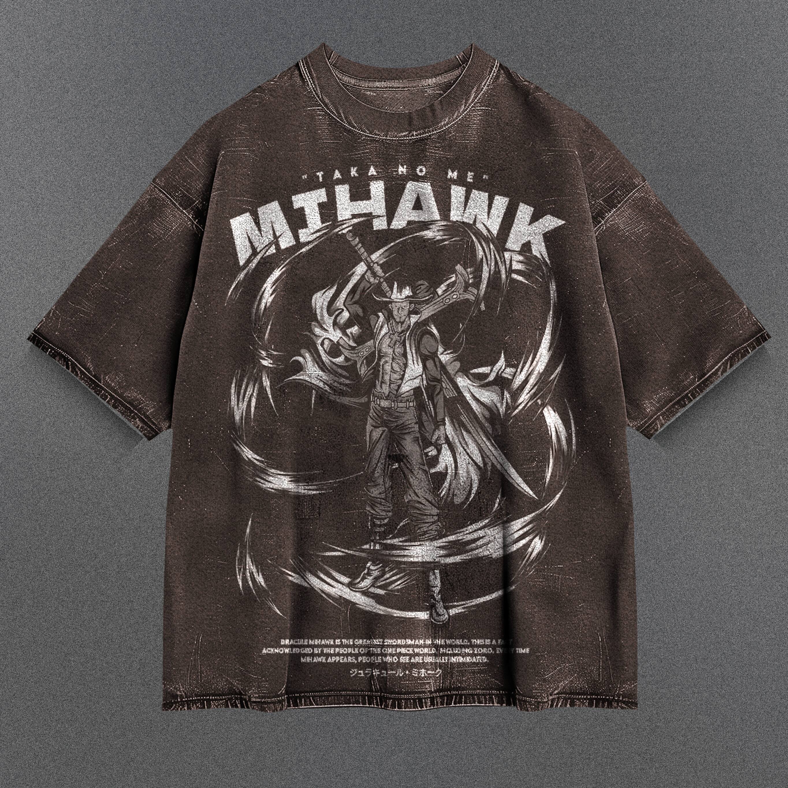 One Piece Easygoing Brown Washed T-Shirt