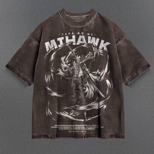 One Piece Easygoing Brown Washed T-Shirt
