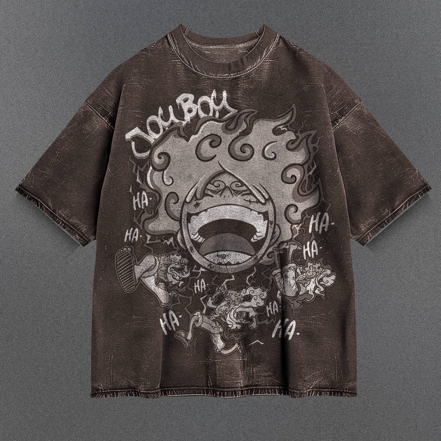 One Piece Comfy Brown Washed T-Shirt