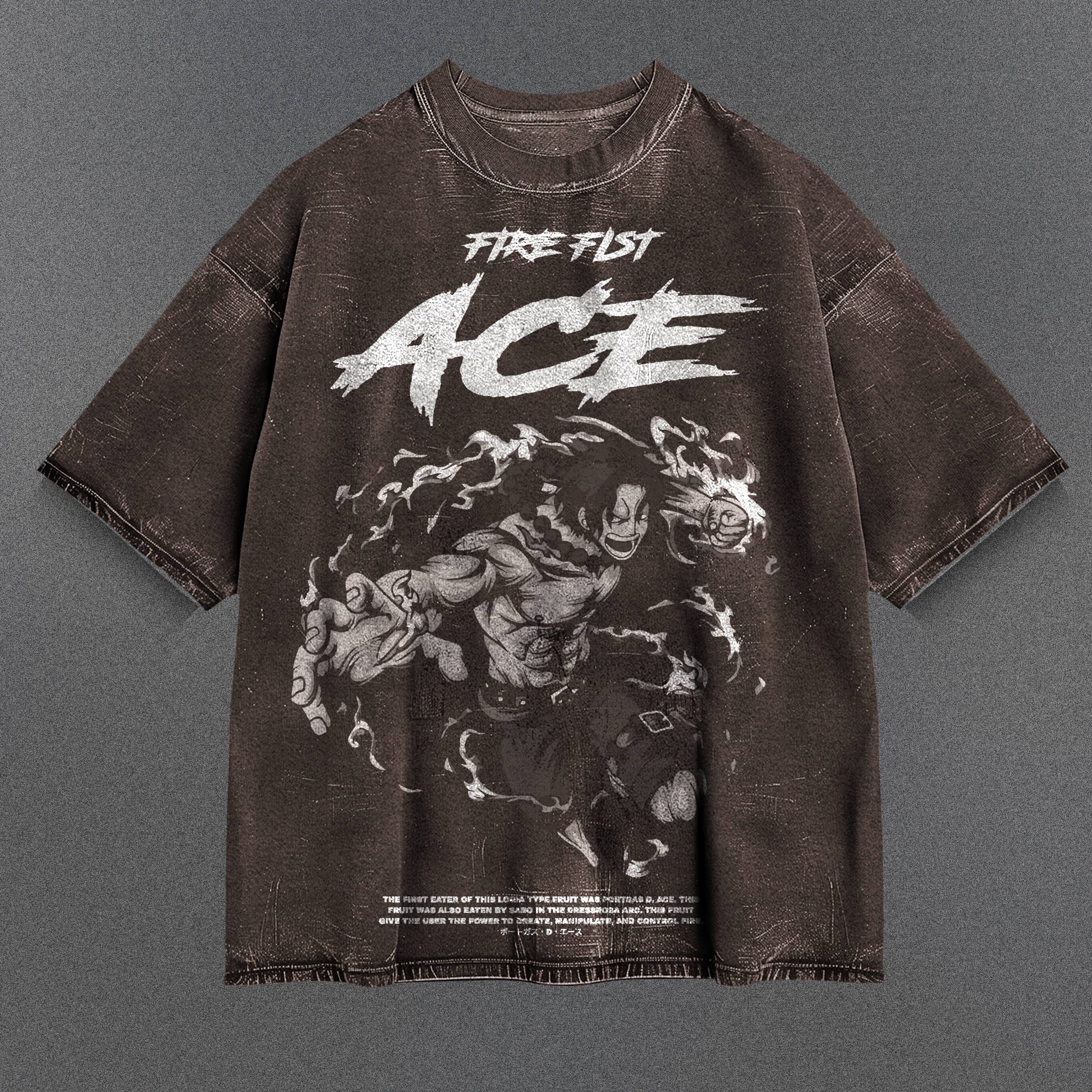 One Piece Soft Brown Washed T-Shirt
