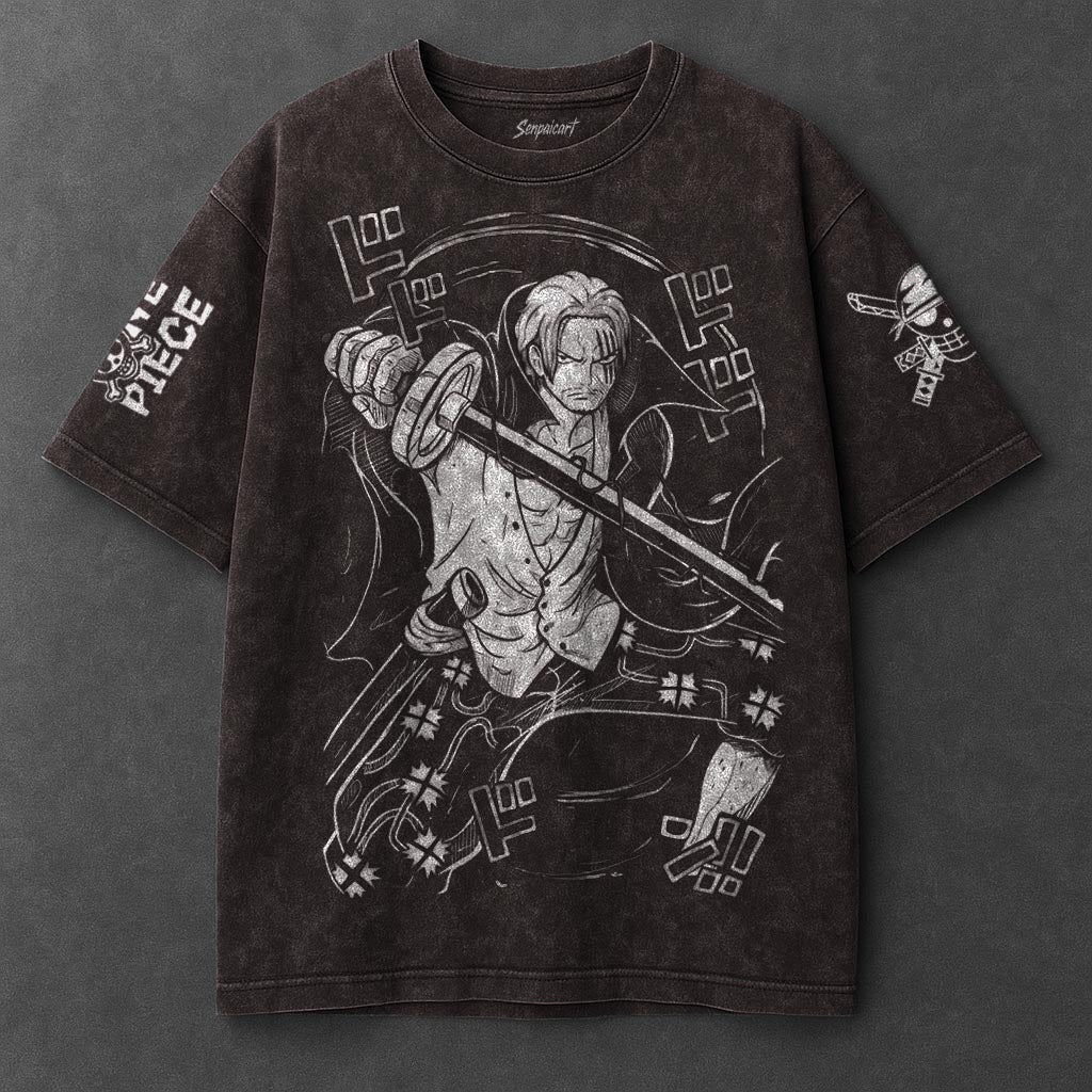 One Piece Premium Airy Brown Washed T-Shirt