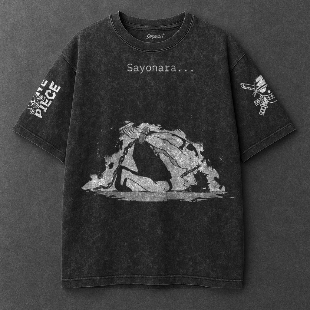 One Piece Essential Timeless Black Washed T-Shirt