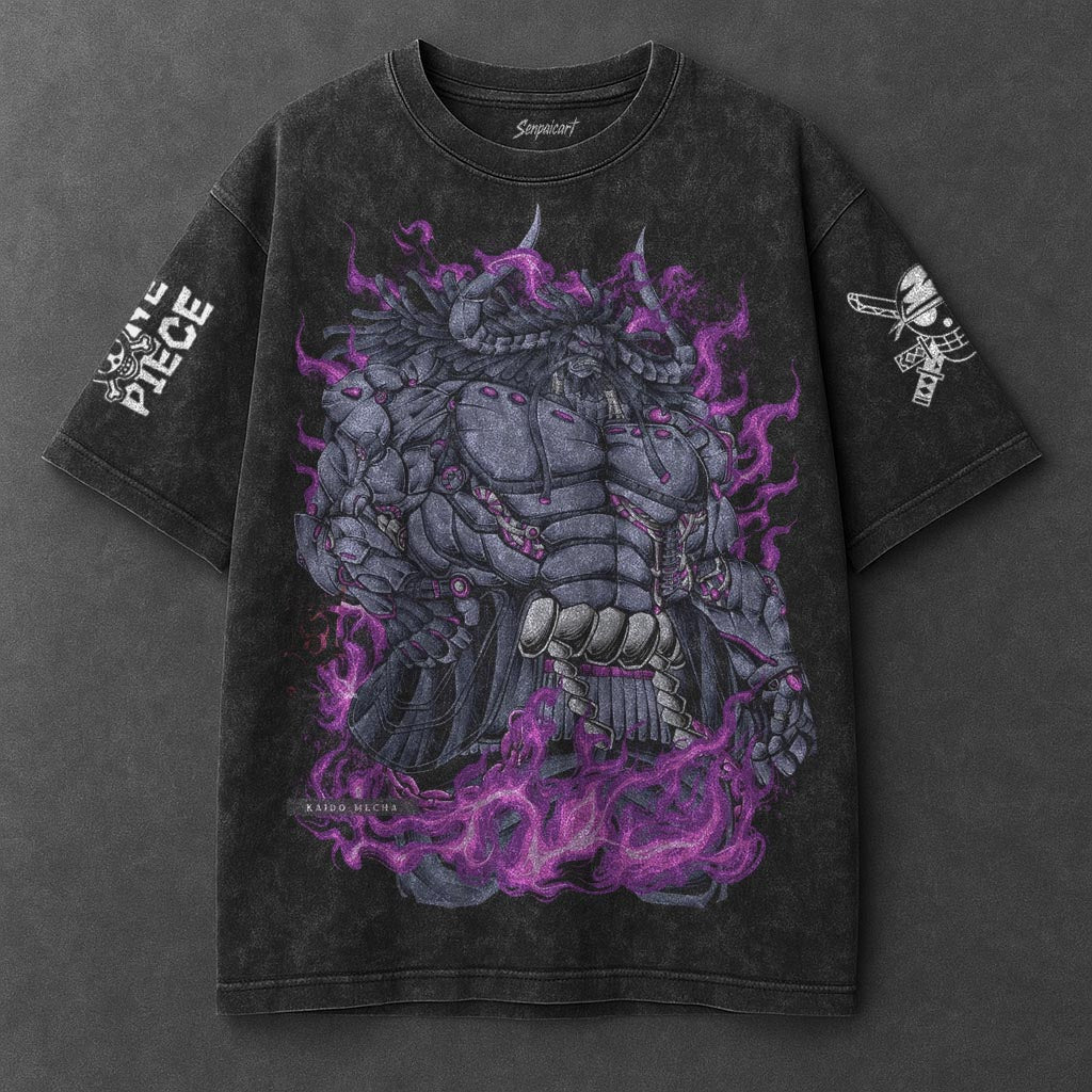One Piece Classic Essential Black Washed T-Shirt
