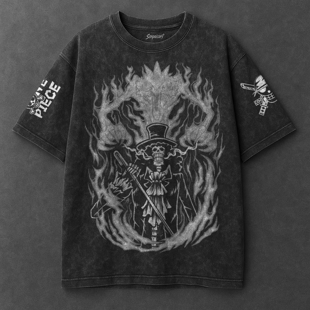 One Piece Classic Elevated Black Washed T-Shirt
