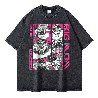 One Piece Anime Washed T-shirt