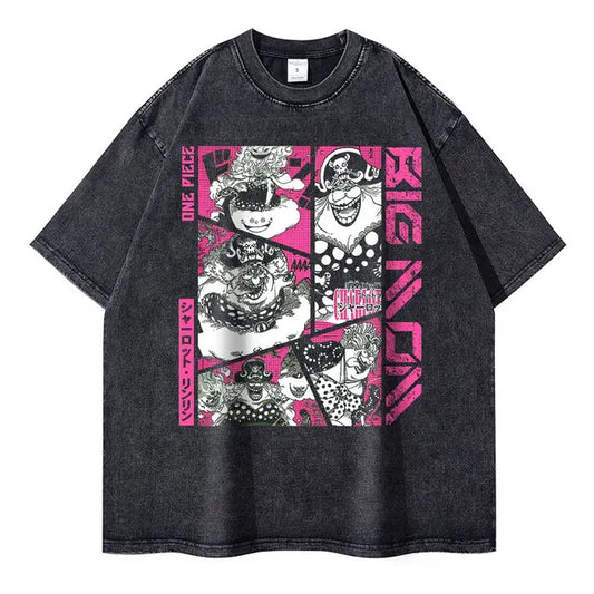 One Piece Anime Washed T-shirt