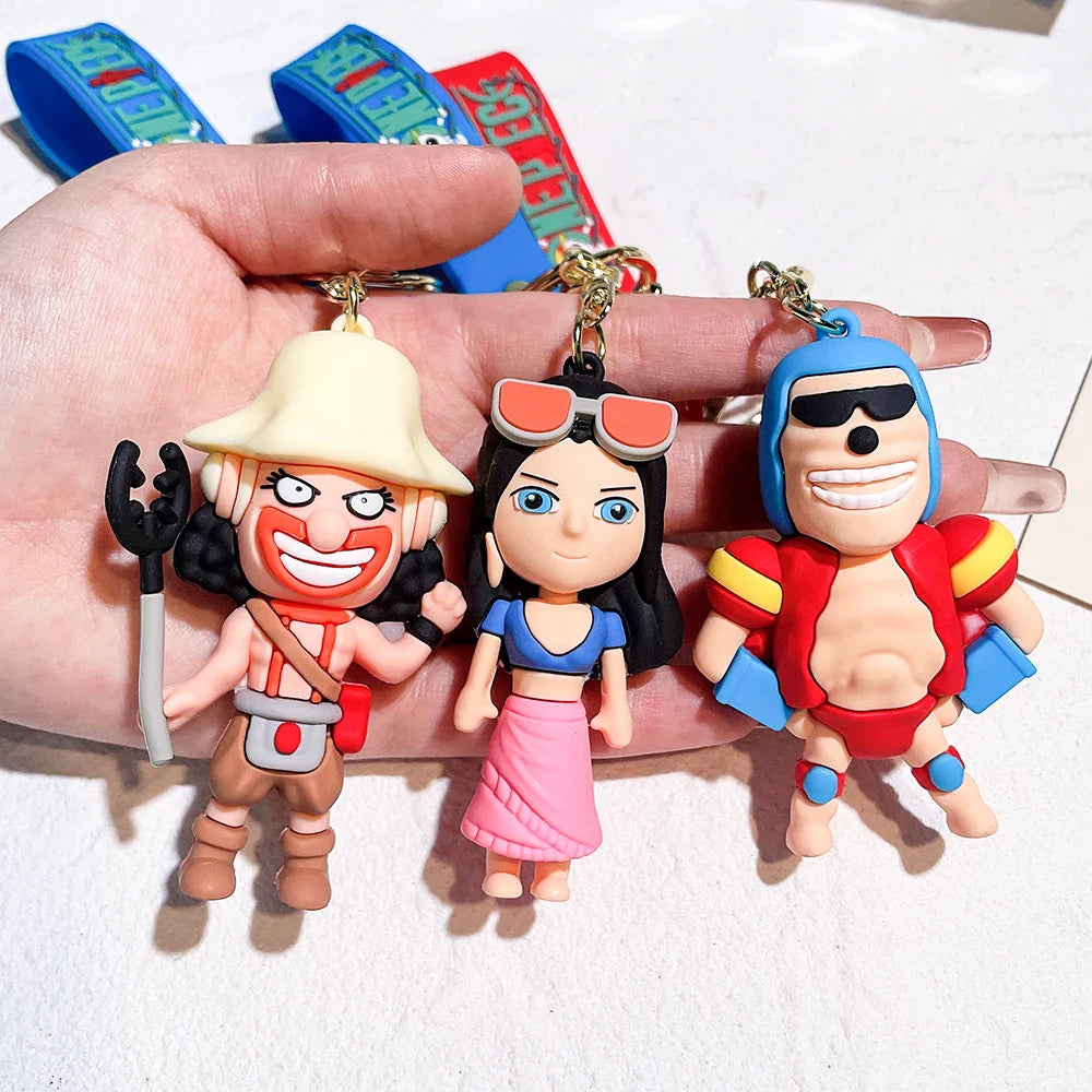 One Piece Cute Action Figure Keychain