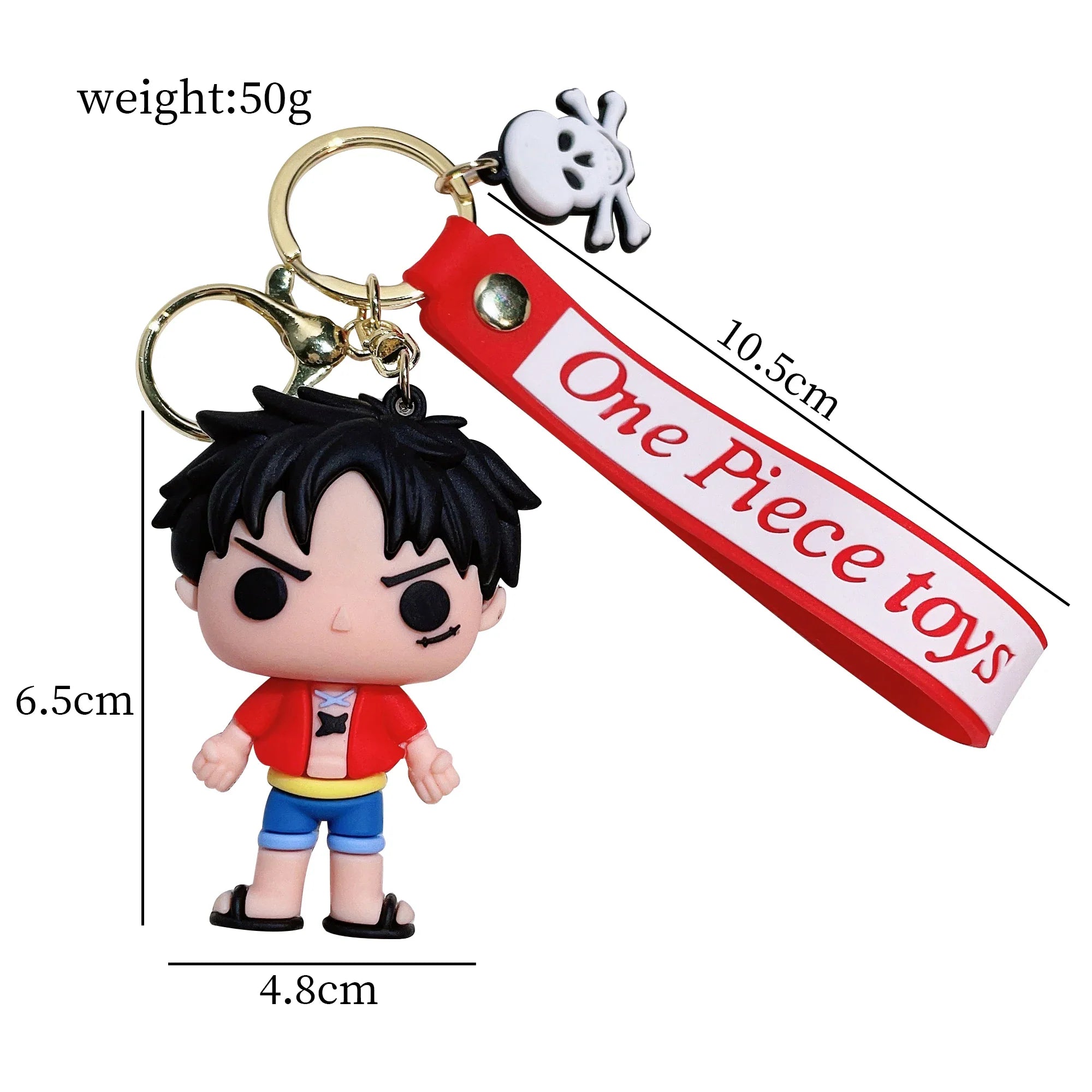 One Piece Action Figure Keychain