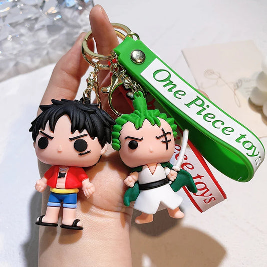 One Piece Action Figure Keychain