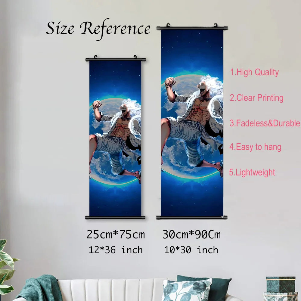 One Piece Poster Hanging Scroll