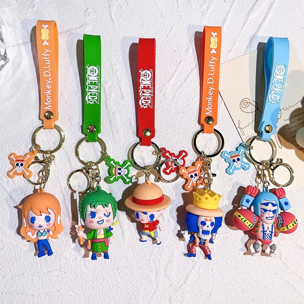 One Piece Cute Action Figure Keychain