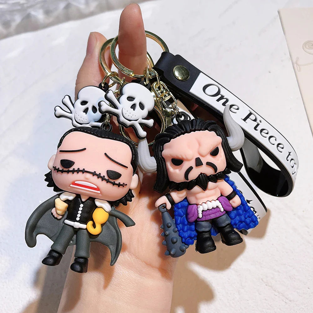 One Piece Action Figure Keychain