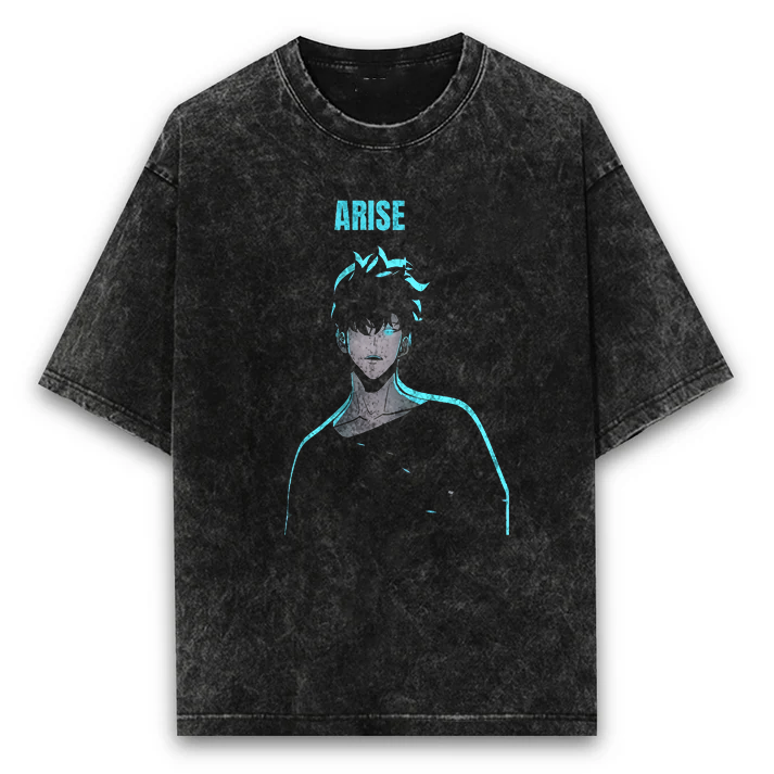 Solo Leveling Tunic-like Washed T-Shirt