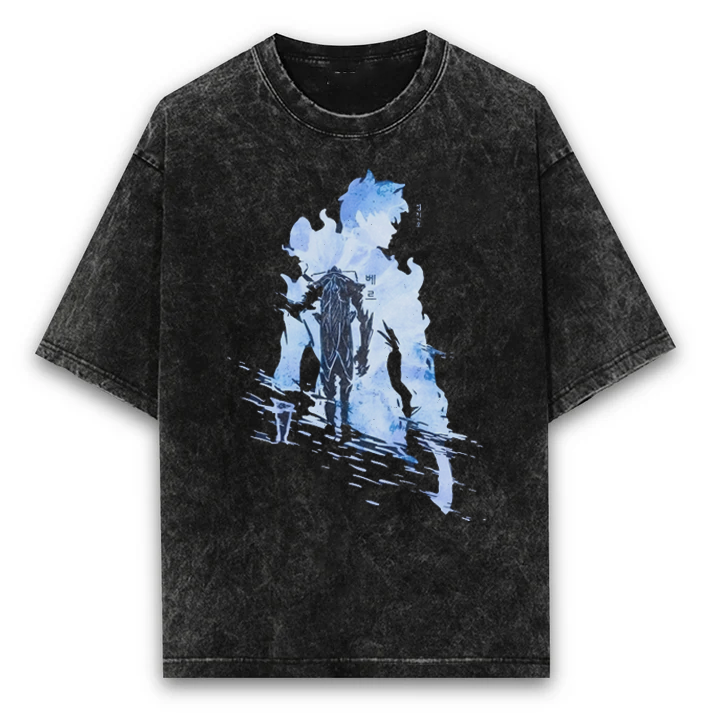 Solo Leveling Oversized Washed T-Shirt