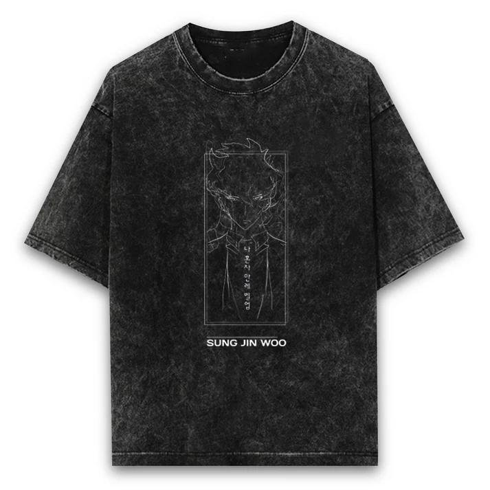 Solo Leveling Drapey Washed T-Shirt
