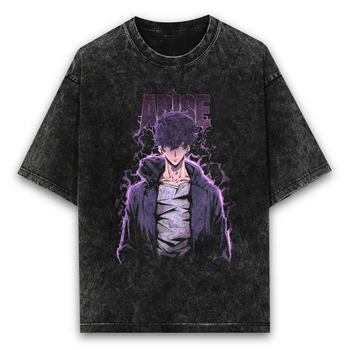 Solo Leveling Casual Washed T-Shirt