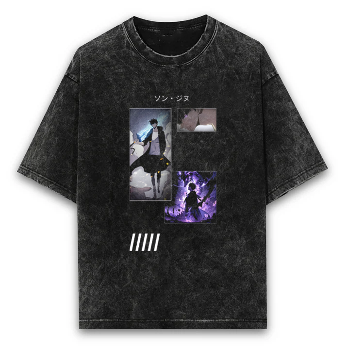 Solo Leveling Relaxed Washed T-Shirt