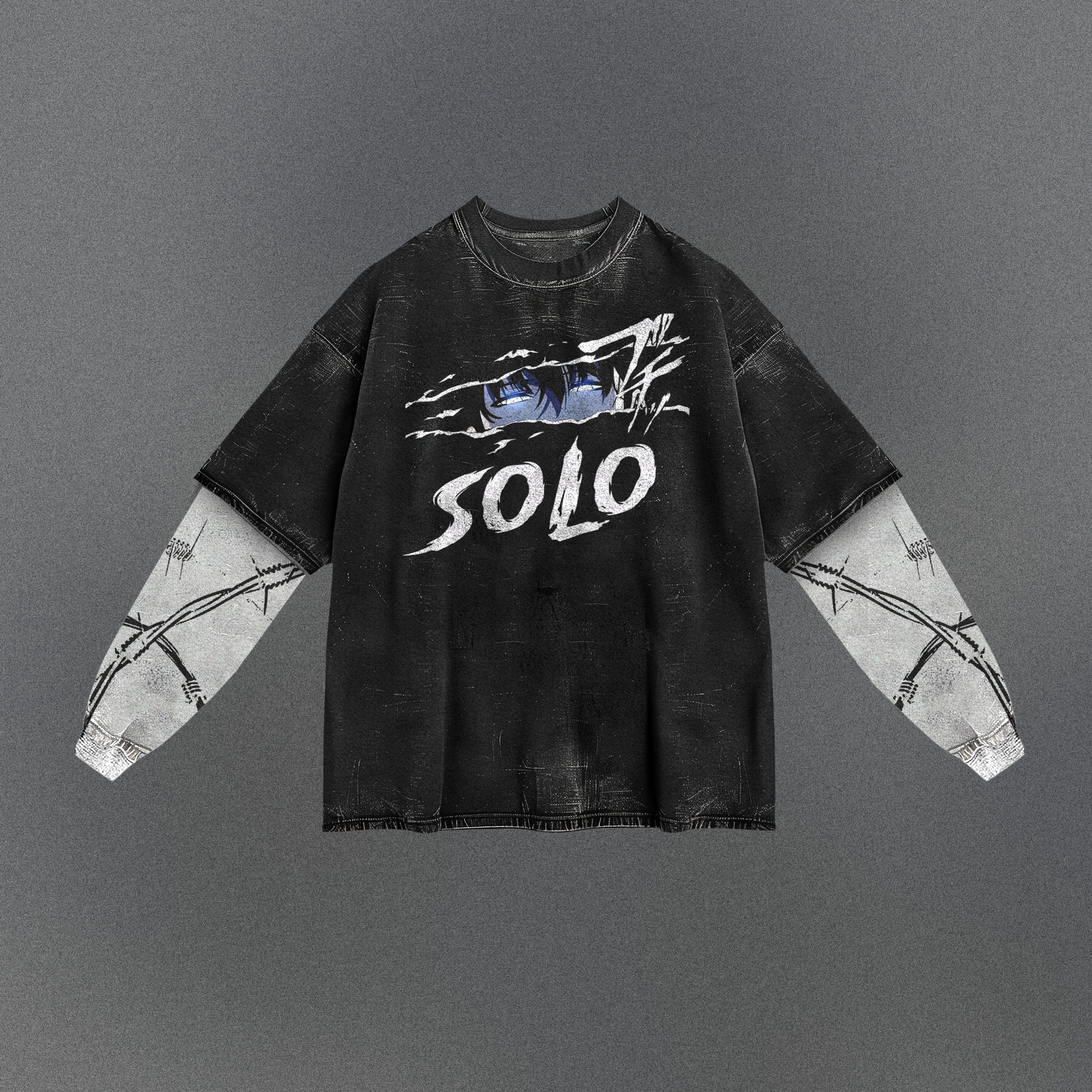Solo Leveling Slouchy Double Sleeve T-shirt