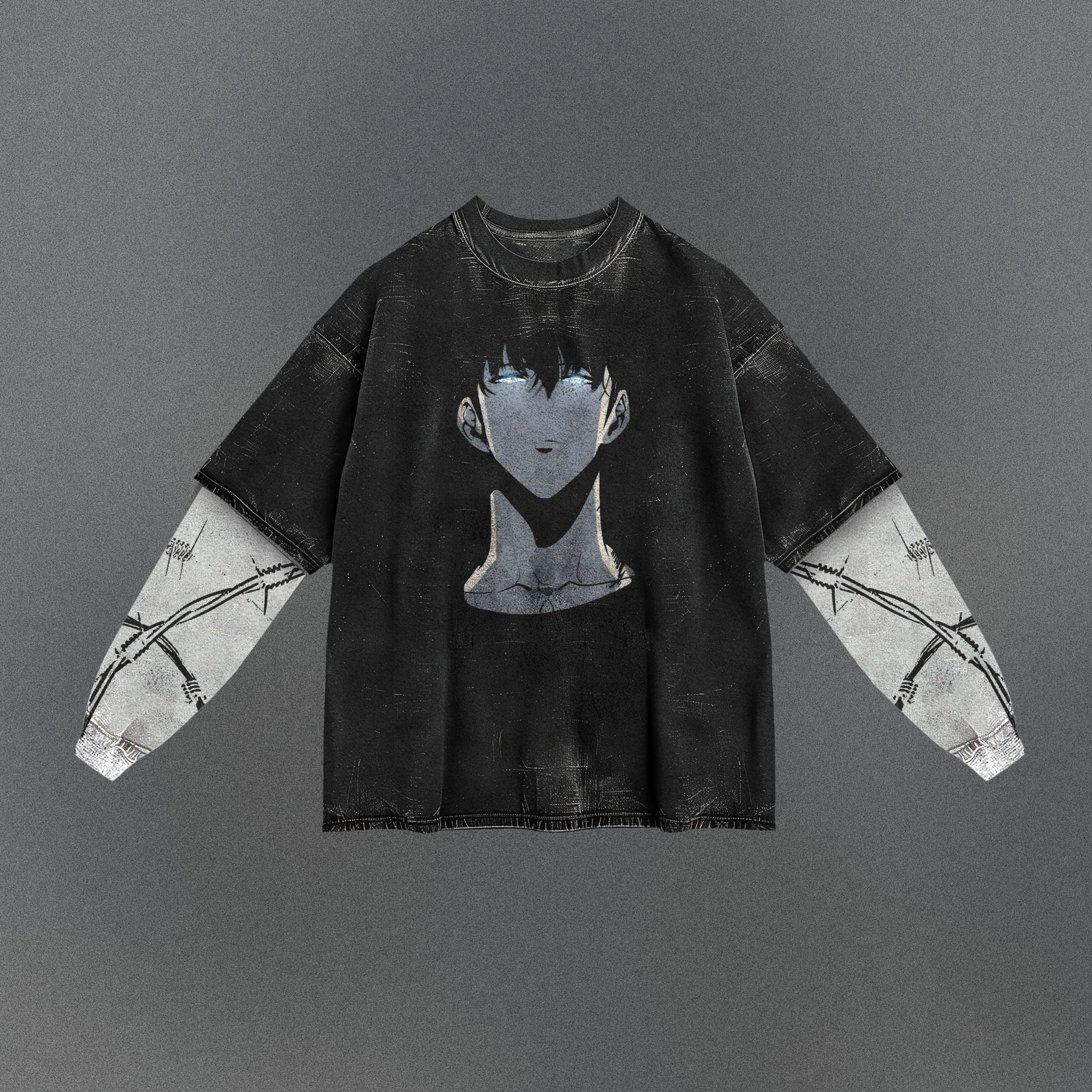 Solo Leveling Drapey Double Sleeve T-shirt