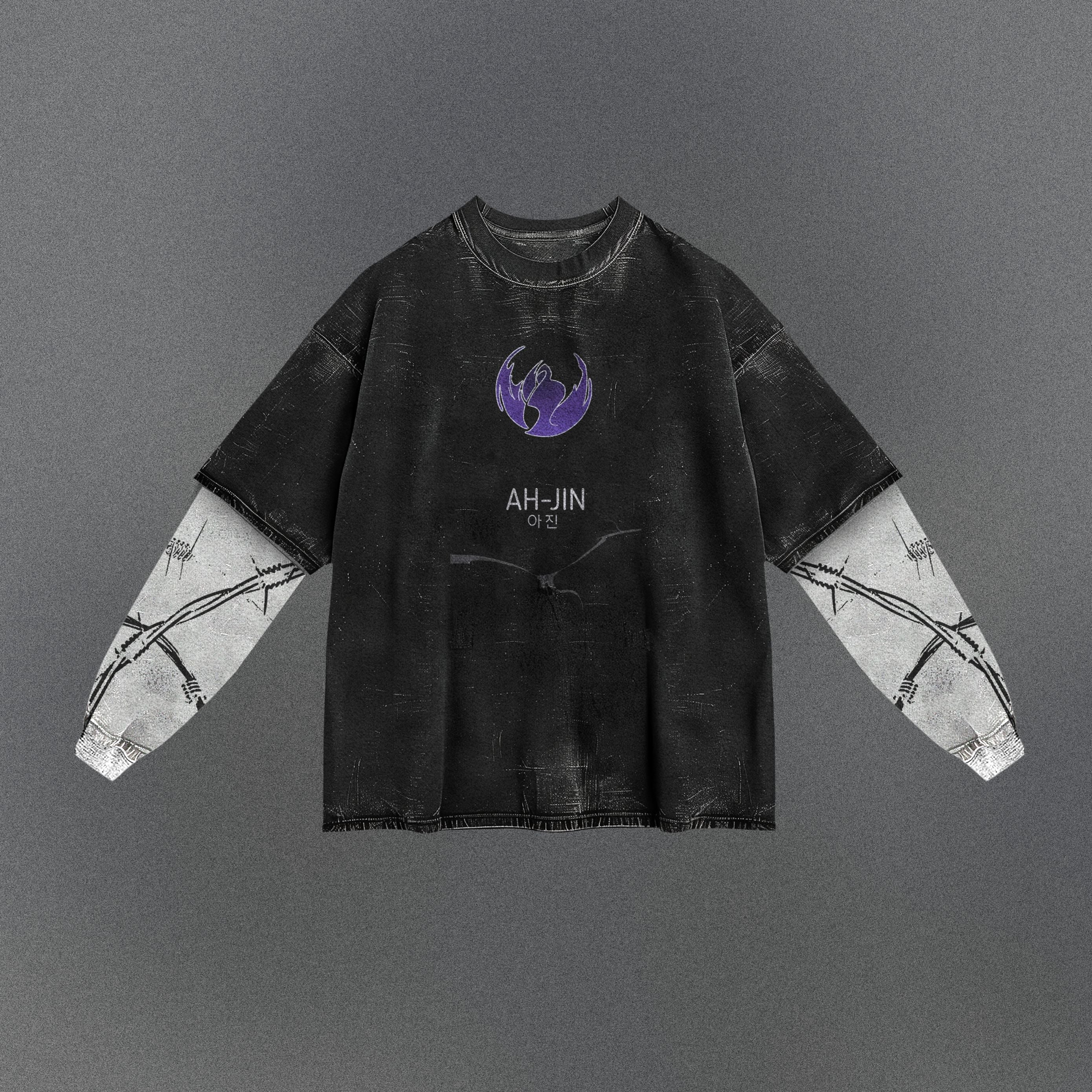 Solo Leveling Easygoing Double Sleeve T-shirt