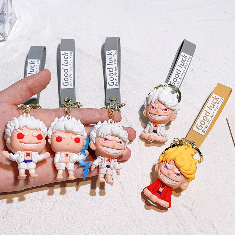 One Piece Cute Action Figure Keychain