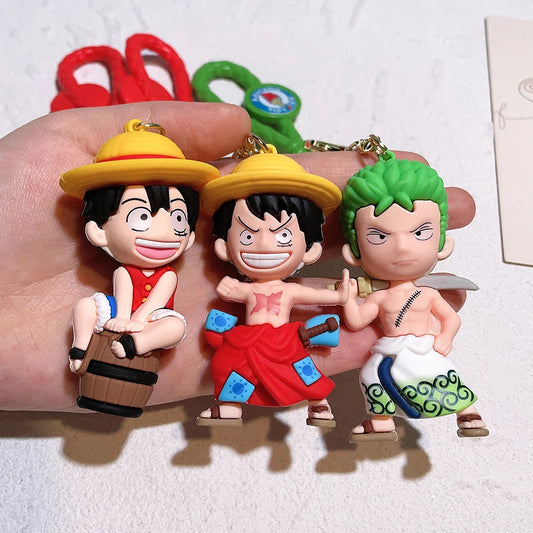 One Piece Cute Action Figure Keychain