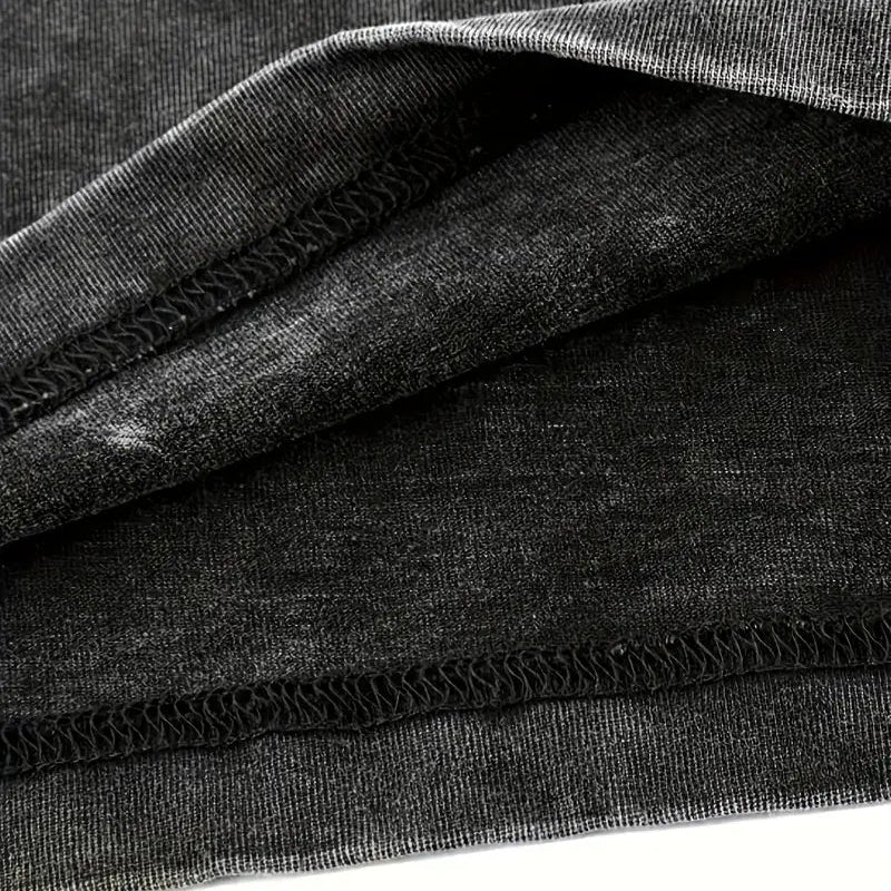 One Piece Oversized Clean Black Washed T-Shirt