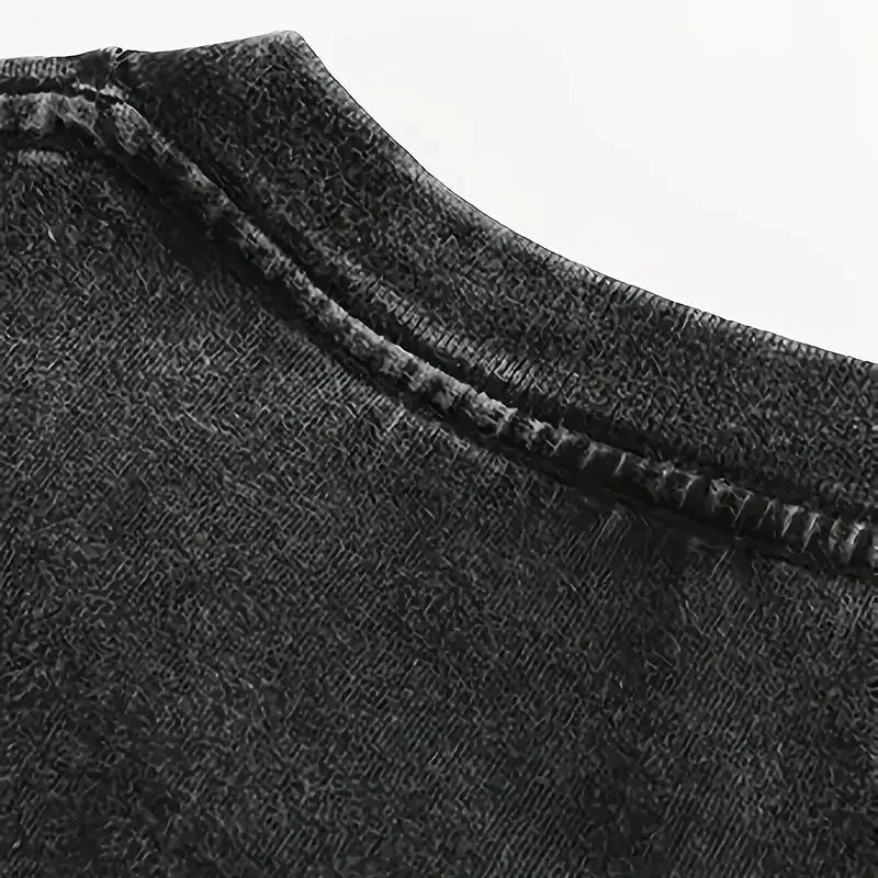 One Piece Oversized Chill Black Washed T-Shirt
