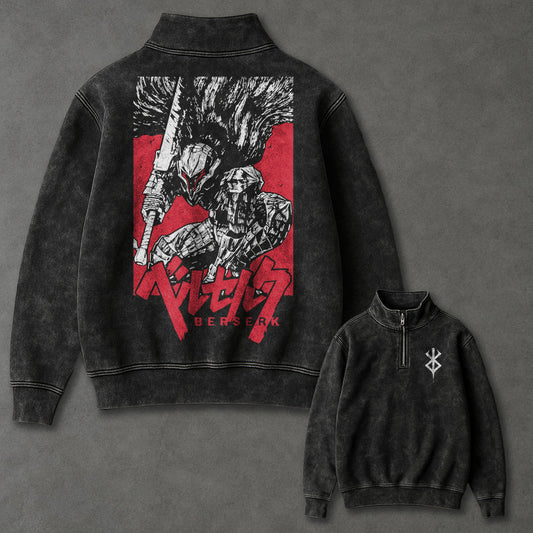 Berserk Cozy Half Zip up Sweatshirt