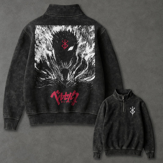 Berserk Airy Half Zip up Sweatshirt