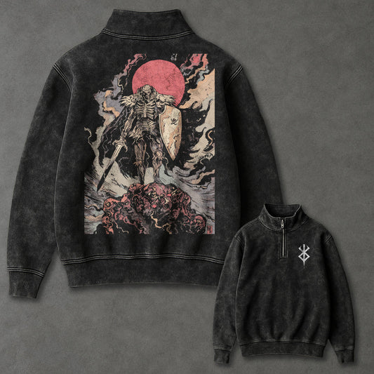 Berserk Comfy Half Zip up Sweatshirt