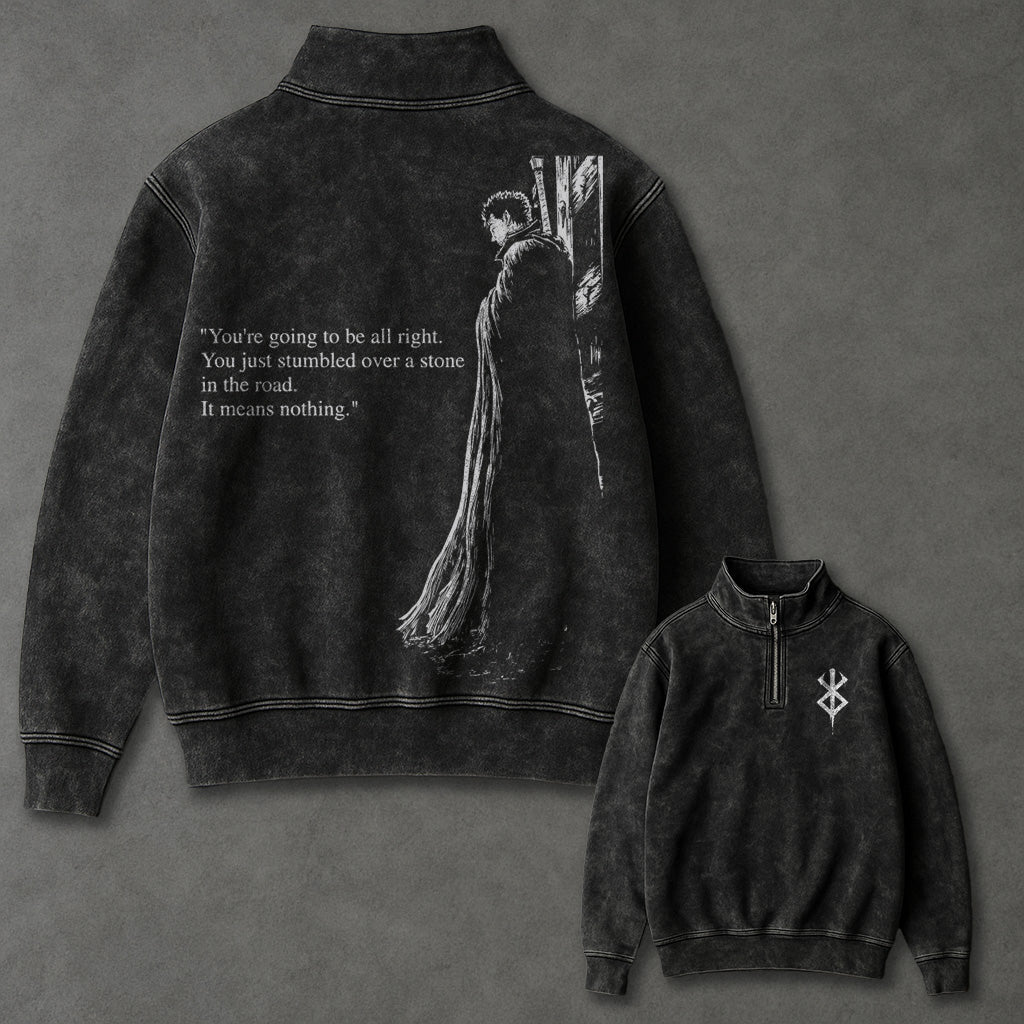 Berserk Effortless Half Zip up Sweatshirt