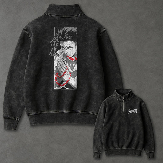 Demon Slayer Breezy Half Zip up Sweatshirt