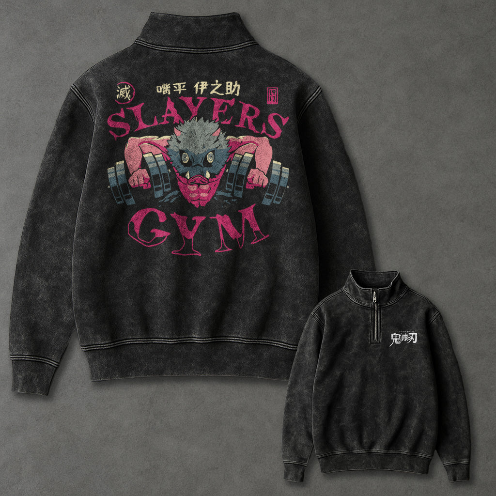 Demon Slayer Airy Half Zip up Sweatshirt