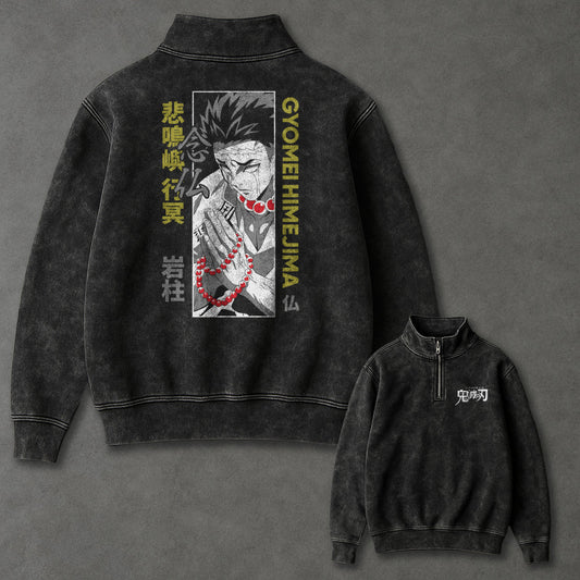 Demon Slayer Casual Half Zip up Sweatshirt
