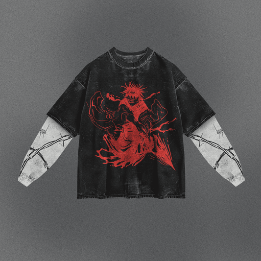 Jujutsu Kaisen Oversized Double Sleeve T-shirt