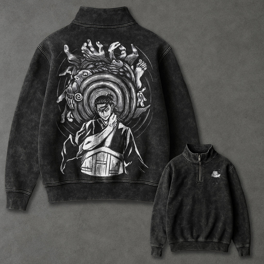 Jujutsu Kaisen Effortless Half Zip up Sweatshirt