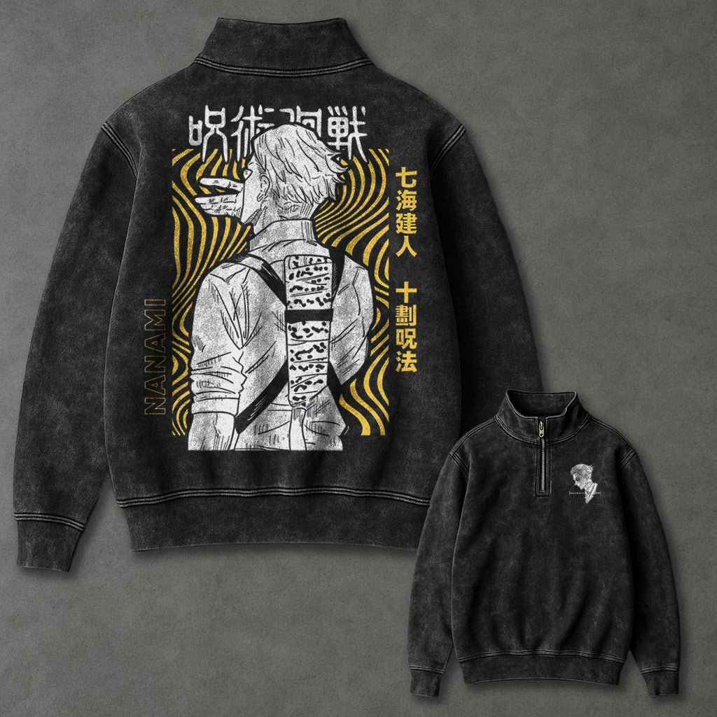 Jujutsu Kaisen Breezy Half Zip up Sweatshirt