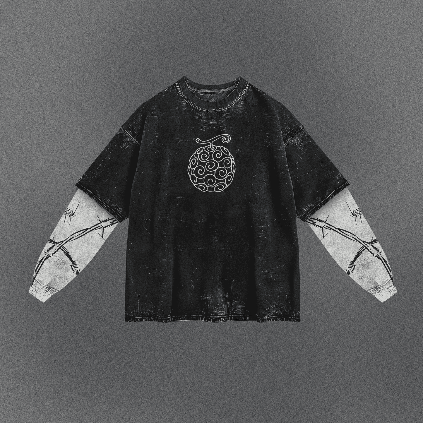 One Piece Roomy Double Sleeve T-shirt