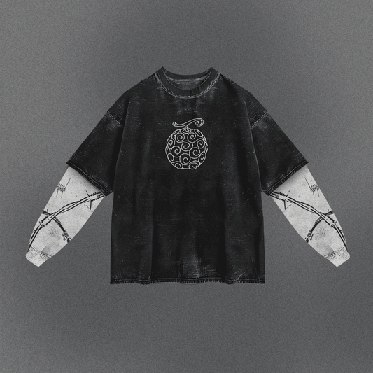 One Piece Roomy Double Sleeve T-shirt